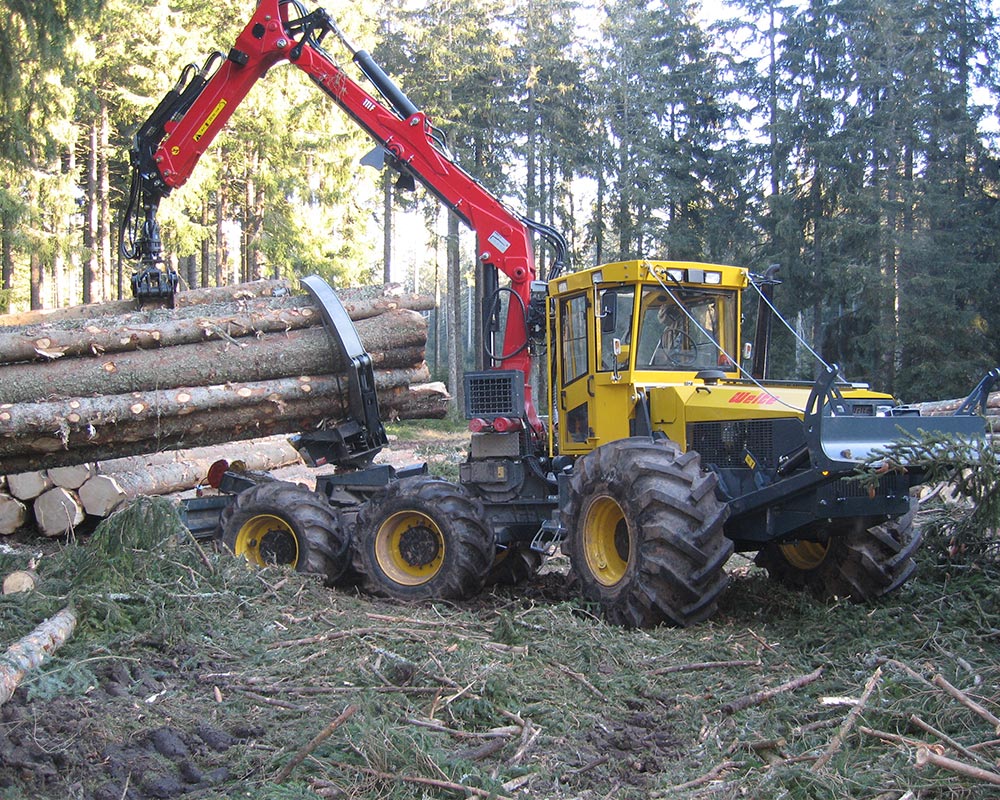 Für Forstfahrzeuge und Forwarder von 10 bis 14 Tonnen geeignet.